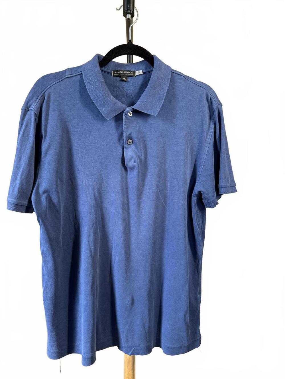 Banana Republic Blue Polo Shirt Size M